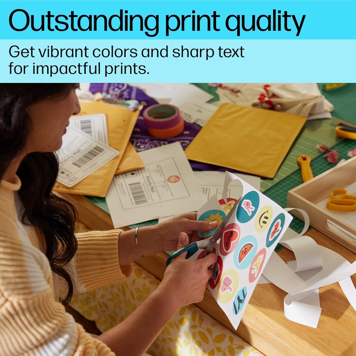 H P Smart Tank 585 All in One WiFi Colour Wireless Home Inkjet Printers - Image 3