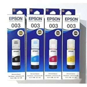 Epson 003 65ml Ink Bottle (Magenta, Yellow, Cyan, Black) ;Compatible with :L3110 /L3101/ L3150 / L4150 / L4160 / L6160 / L6170 / L6190 Printer Models