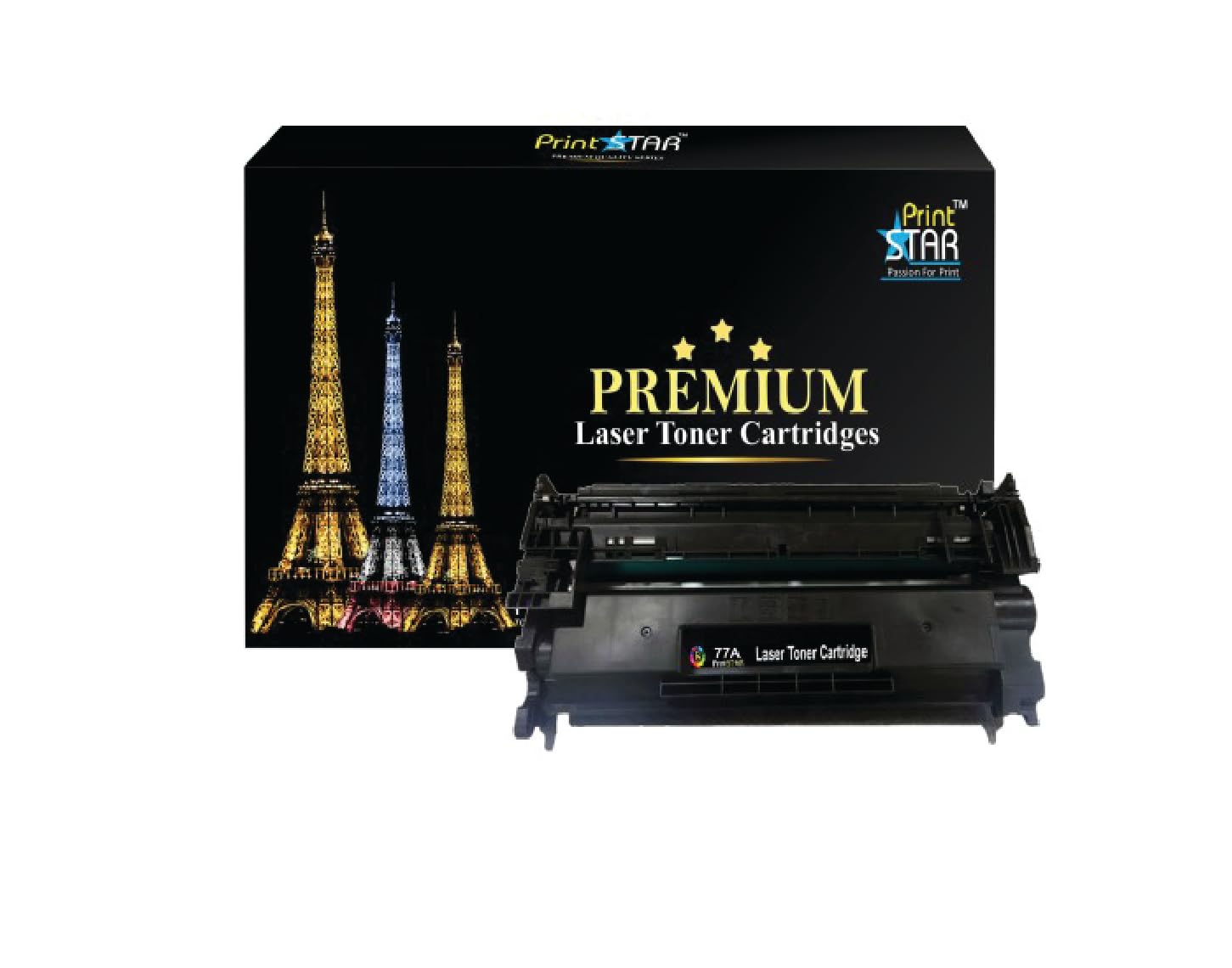 Print Star 77A CF277A Toner Cartridge with Chip Compatible with HP Laserjet Pro M305 M329 M405 M407 M429 M429dw M429fdn M429fdw M431 Printers | High Yield Black Toner for Office and Home Printing